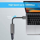 NÖRDIC USB-A 3.0 till Giga Ethernet Nätverksadapter 17cm Space Grey Aluminium