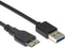NÖRDIC USB 3.1 kabel USB A till USB Micro B 3m svart