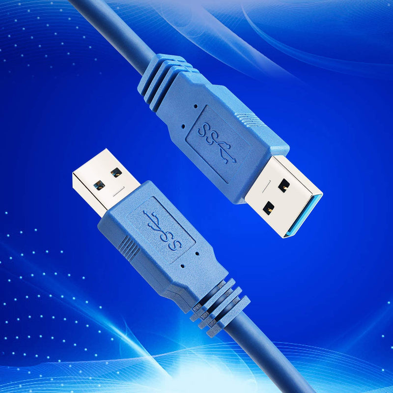 NÖRDIC USB3.1 kabel typ A hane till typ A hane 5Gbps 1m USB3.0