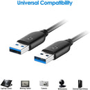 NÖRDIC kabel 2m USB3.1 A hane till A hane 5Gbps Super Speed USB3.0