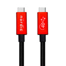 NÖRDIC USB4 kabel 1,5m 40Gbps data 8K video PD 100W kompatibel med Thunderbolt 3