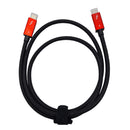 NÖRDIC 1m Thunderbolt 4 USB-C kabel 40Gbps 100W laddning 8K video kompatibel med USB 4 och Thunderbolt 3