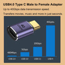 NÖRDIC USB4 adapter hane till hona 40G 8K60Hz PD100W