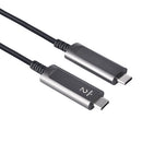 NÖRDIC 7,5m Aktiv AOC Fiber kabel USB 3.1 Gen2 Type C till Type C 4K 60Hz 10Gbps PD60W