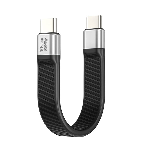 NÖRDIC Flat Adapter USB3.2 Gen2 USB-C to C 10Gbps 5A 100W