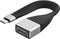 NÖRDIC kort flatkabel 14cm USB-C to Displayport adapterkabel adapter 4K i 60Hz 21.6Gbps Stöd för 3D och HDCP 1.4 och 2.2