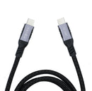 NÖRDIC 50cm USB3.2 Gen1 USB-C till C nylonflätad kabel snabbladdning 3A 5Gbps Power Delivery PD 60W