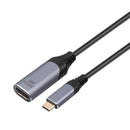 NÖRDIC 20cm adapter USB-C to HDMI 2.1 8K30Hz 4K120Hz 48Gbps HDR Kompatibel med Thunderbolt 3 och 4