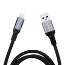 NÖRDIC 2m USB3.2 Gen1 USB-C till A nylonflätad kabel snabbladdning 3A 5Gbps Power Delivery PD 60W