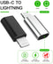 NÖRDIC 2 i 1 Adapter kit USB C ha till Lightning hona och Lightning ha till USB C ho Aluminium Space Grey