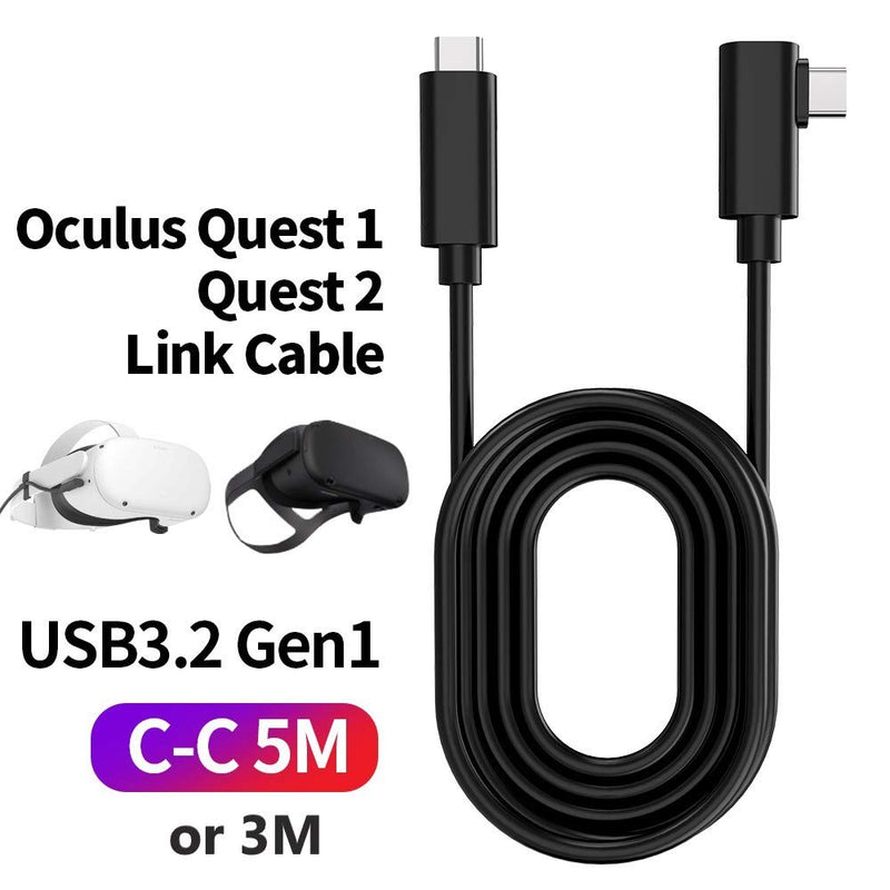 NÖRDIC VR Link kabel 3m USB3.2 Gen1 USB-C till C 5Gbps 3A snabb laddning Oculus Quest 2 Super Speed USB Link Cable