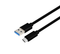 NÖRDIC 5m USB3.2 Gen1 USB-C till A nylonflätad kabel snabbladdning 3A 5Gbps Power Delivery PD 60W svart