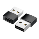 NÖRDIC USB C till OTG USB A mini adapter metal svart