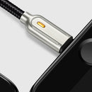 Mcdodo CA-5264 Apple Lightning (Non MFI) till USB A kabel för synkning och snabb laddning, med LED indikator, automatisk laddstop, svart 1,2m