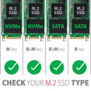 Maiwo K1687P2 M.2 SATA & NVMe SSD kombo till USB3.2 Gen2 10Gbps  extern kabinett aluminium