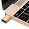 NÖRDIC OTG USB-A 3.1 OTG hona till USB C hane adapter Aluminium gold OTG USB-C adapter synk och laddning