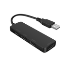 NÖRDIC USB-A 2.0 Hubb 4 port 3xUSB-A 480Mbps 1xUSB-C 480Mbps
