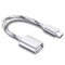 NÖRDIC USB-A OTG till USBC 3.1 Gen 1 adapter aluminium 30cm silver